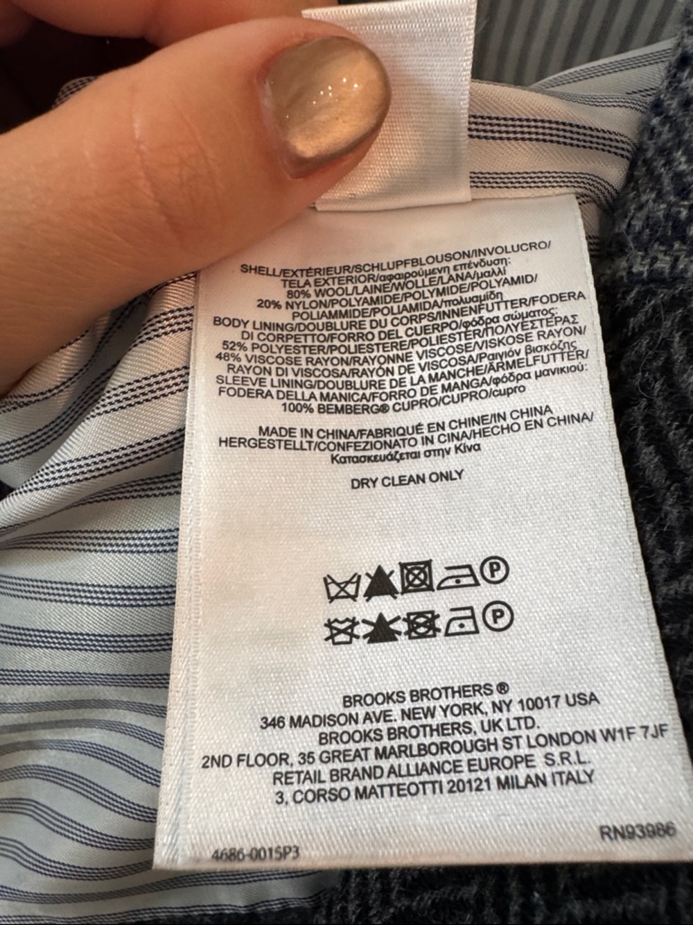 Brooks Brothers Gray Multi-Pattern Women’s Blazer - Picture 6 of 7